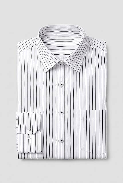 Beystil Erkek Beyaz Çizgili Gömlek 2434 - Slim Fit - Beystil