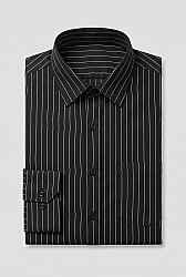 Beystil Erkek Siyah Çizgili Gömlek 2434 - Slim Fit 