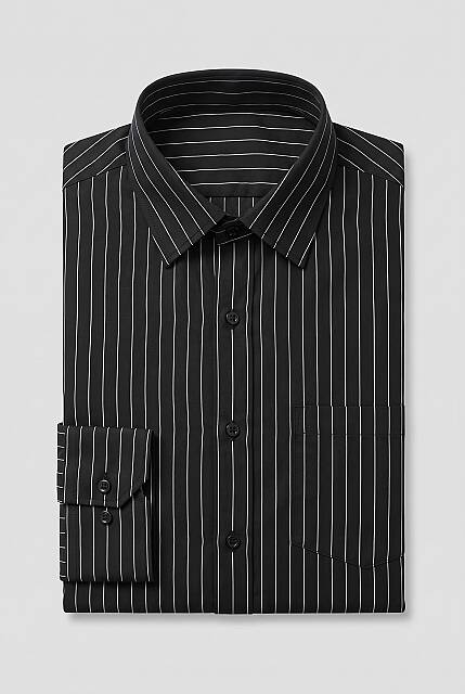 Beystil Erkek Siyah Çizgili Gömlek 2434 - Slim Fit - Beystil