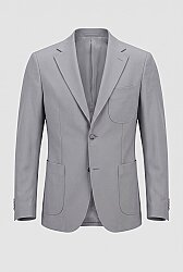 Beystil Erkek Mono Yaka Gri Blazer Ceket 310 - Slim Fit 