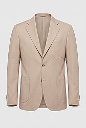 Beystil Erkek Mono Yaka Krem Blazer Ceket 310 - Slim Fit 
