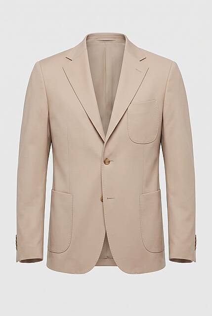 Beystil Erkek Mono Yaka Krem Blazer Ceket 310 - Slim Fit - Beystil