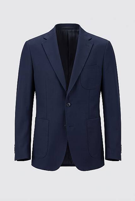 Beystil Erkek Mono Yaka Lacivert Blazer Ceket 310 - Slim Fit - Beystil