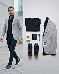 Gri smart casual