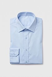 Beystil Slim Fit Buz Mavisi Saten Gömlek 