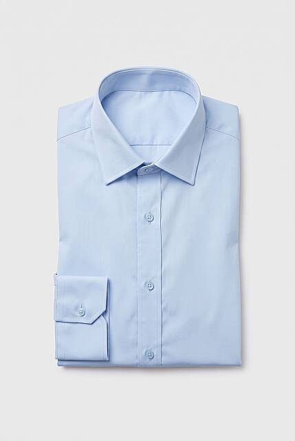 Beystil Slim Fit Buz Mavisi Saten Gömlek - Beystil