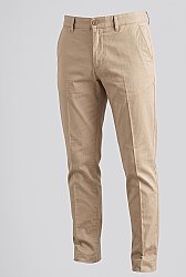 Beystil Erkek Krem Slim Fit Düz Keten Pantolon 