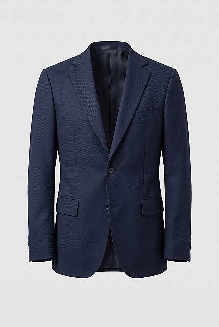 Beystil Erkek Lacivert Blazer Ceket Petek - Slim Fit - Beystil