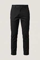 Beystil Erkek Siyah Slim Fit Keten Pantolon - Beystil